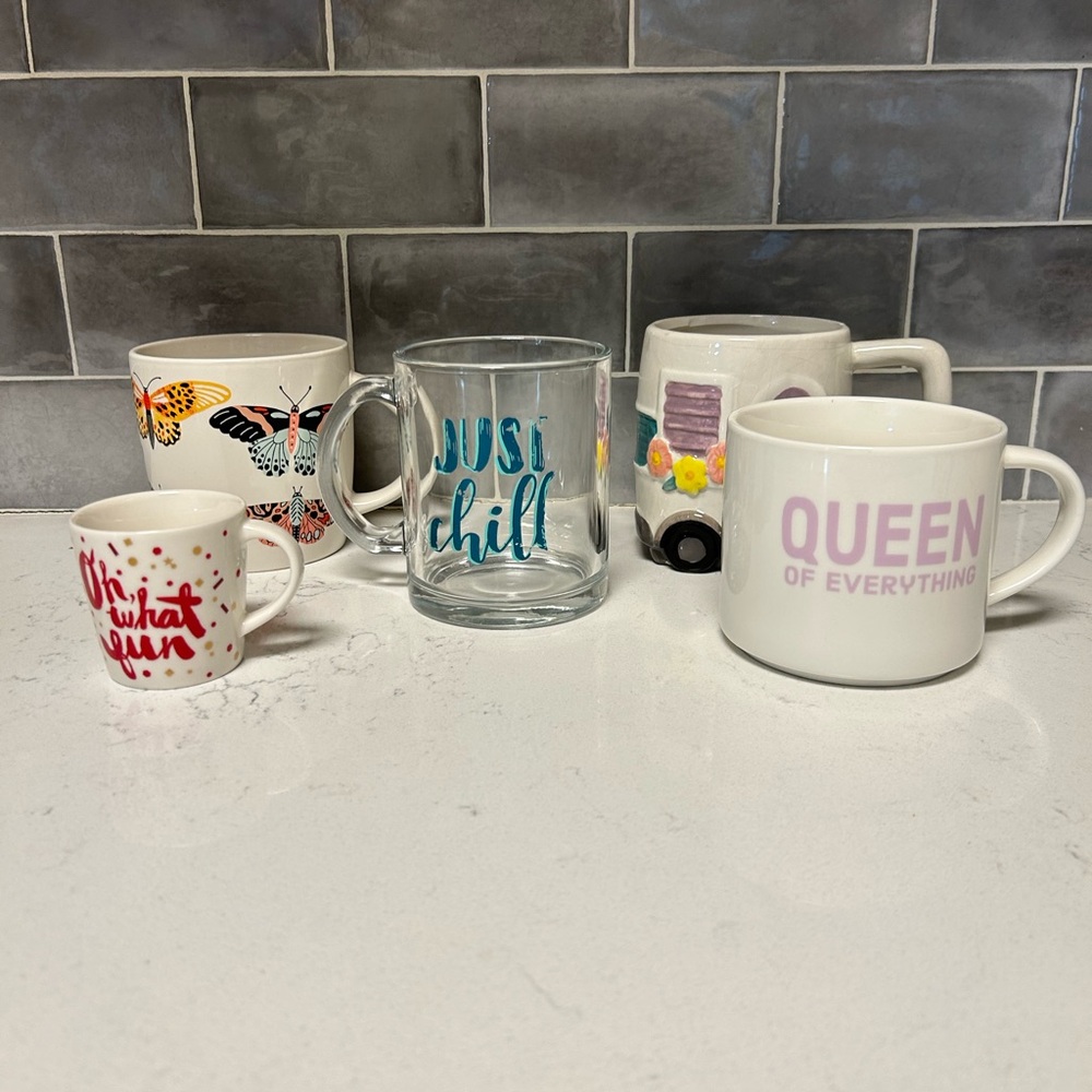 Assorted Colorful Mugs Set - Picture 2 of 6